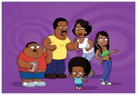 The Cleveland Show – L-R: Cleveland Jr., Donna, Cleveland, Rallo und Roberta.