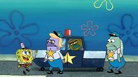 SpongeBob Schwammkopf – SpongeBob (l.), Tattletale Strangler (2.v.r.)