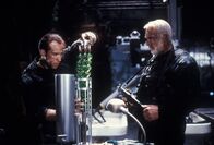 The Rock - Entscheidung auf Alcatraz – Stanley Goodspeed (Nicolas Cage, l.) und John Patrick Mason (Sean Connery)