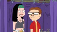 American Dad! – Hayley Smith (l.); Steve Smith (r.)