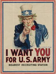 Die Kriege der USA – Mit "Uncle Sam" will die US-Armee im Ersten Weltkrieg die Soldaten rekrutieren.