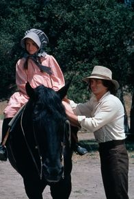 Unsere kleine Farm – Laura Ingalls (Melissa Gilbert, l.); Charles Ingalls (Michael Landon, r.)