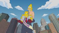 Die Simpsons – Mayor Quimby (unten); Grampa (oben)