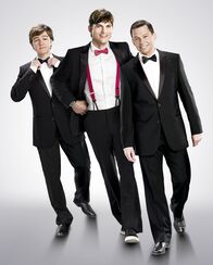Two and a Half Men – Angus T Jones, Ashton Kutcher, Jon Cryer