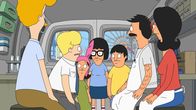 Bob's Burgers – L-R: Ron, Hugo, Louise, Tina, Gene, Bob, Linda