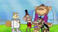 SpongeBob Schwammkopf – L-R: Sandy, Professor Percy, Lord Reginald, Dr. Marmalade