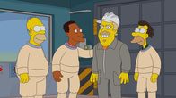 Die Simpsons – (v.l.n.r.) Homer; Carl; Fred; Lenny