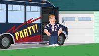 Family Guy – Footballspieler Rob Gronkowski (Bild) von den New England Patriots zieht überraschend in die Straße der Griffins - doch die anfängliche Freude der Nachbarn wird bald getrübt ...