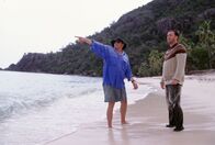 Cast Away - Verschollen – Chuck Noland (Tom Hanks, r.)
