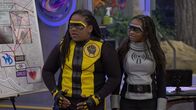 Danger Force – L-R: Miles Macklin (Terrence Little Gardenhigh), Mika Macklin (Dana Heath)