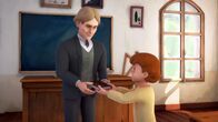Heidi – Peter war Klassenbester und erhält ein Buch.