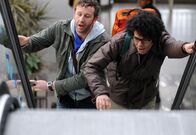 The IT Crowd – Roy Trenneman (Chris O'Dowd, l.); Maurice Moss (Richard Ayoade, r.)