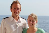 Verrückt nach Meer – Deck-Kadettin Christian mit Lisa Althoff.