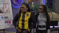 Danger Force – L-R: Miles Macklin (Terrence Little Gardenhigh), Mika Macklin (Dana Heath)