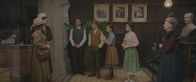 Theodosia – Clive: Jethro Skinner, Henry: Frankie Minchella, Theodosia: Eloise Little, Safiya: Yasmina El-Abd und Großmutter Throckmorton (Estrid Barton)