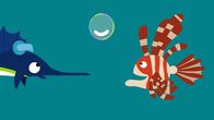 Animanimals – Der Schwertfisch hat eine neue Blase gemacht.