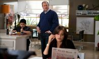 Modern Family – (v.li.) Rico Rodriguez (Manny Delgado), Ed O'Neill (Jay Pritchett), Sofía Vergara (Gloria Delgado).