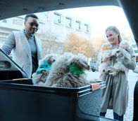 Atlanta Medical – Mina (Shaunette Renée Wilson, l.) und Nic (Emily VanCamp, r.) hoffen mit Hundewelpen auf der Kinderstation für Freude sorgen zu können ...