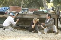 Monk – Pictured: (l-r) Jack Monk (Steve Zahn), Natalie Teeger (Traylor Howard), Adrian Monk (Tony Shalhoub)