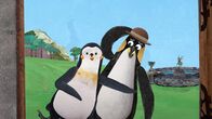Lilys Strandschatz Eiland – Das Pinguinpärchen fragt nach einem freien Zimmer im Schloss.