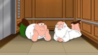 Family Guy – Peter, l.; Gott, r.