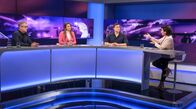 Maischberger – v.l.n.r.: Gabor Steingart (Herausgeber des Pioneer Briefing), Jagoda Marinić (Autorin und Kolumnistin) und Constantin Schreiber (ARD Tagesschau-Sprecher).