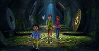 Peter Pan - Neue Abenteuer – Michael, Tinker Bell, Peter Pan und Wendy suchen nach John. Ob sie ihn auch in der Halle der Chumbas finden können?