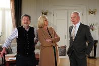 Sturm der Liebe – (v.l.n.r.) Julius (Michele Oliveri); Charlotte (Mona Seefried); Werner (Dirk Galuba)