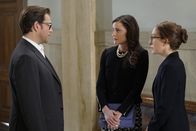 Bull – L-R: Michael Weatherly as Dr. Jason Bull, Tara Westwood as Addison Whitfield, and Dena Tyler as Liberty Davis