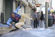 Castle – Offensichtlich legt Random Pierce (Keith Robinson) keinen großen Wert darauf, Castle und Beckett persönlich zu begegnen.