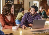 God Friended Me – Violett Beane (Cara), Suraj Sharma (Rakesh).