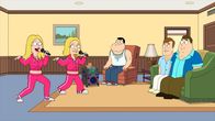 American Dad! – L-R: Francine, Jeff, Klaus, Stan, Greg, Tuttle