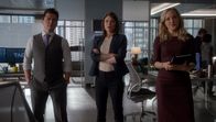 Bull – L-R: Benny Colón (Freddy Rodríguez), Taylor Rentzel (MacKenzie Meehan), Marissa Morgan (Geneva Carr)