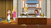 American Dad! – L-R: Steve, Francine, Trish, Suze