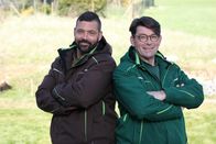 Duell der Gartenprofis – Stefan Schatz (l.) und Frank Riese (r.).