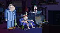 American Dad! – L-R: Stan, Jeff, Hayley
