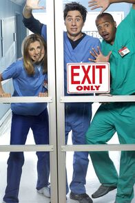 Scrubs - Die Anfänger – (1. Staffel) - Sammeln erste praktische Erfahrungen als Mediziner: Assistenzärzte John Dorian (Zach Braff, M.), Chris Turk (Donald Faison, r.) und Elliot Reid (Sarah Chalke, l.) ...