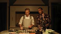 The Dinner Party – L-R: Carmine (Bill Sage), Sebastian (Sawandi Wilson)