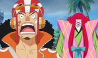 One Piece – Lysop (l.); Kanjuro (r.)