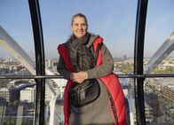 Lebenslinien – Corinna Binzer beim Dreh für die Lebenslinien auf dem Wiesenrad im Werksviertel.