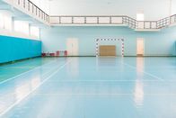 Handball: Testspiel der Damen – Interior of a sport hall for soccer or handball