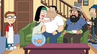 American Dad! – Steve (l.), Klaus (vorne), Hayley (hinter, 2.v.l.), Stan (m.)