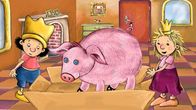 Unser Sandmännchen – Der kleine König hat sich von der kleinen Prinzessin ein riesengroßes Geschenk gewünscht. Er bekommt von ihr ein Plüschschwein, das so groß ist, dass es im immer nur im Weg herumliegt.