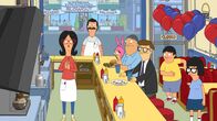 Bob's Burgers – L-R: Linda, Bob, Louise, Teddy, Mort, Gene, Tina.