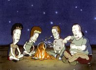 Beavis and Butt-head – Butt-Head (l.), Beavis (2.v.l.)