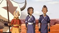 Avatar - Herr der Elemente – L-R: Aang, Katara, Sokka