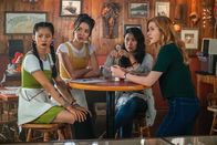 Nancy Drew – Nancy Drew -- "The Tale of The Fallen Sea Queen" -- Image Number: NCD107a_0178r.jpg -- Pictured (L-R): Leah Lewis as George, Maddison Jaizani as Bess, Liza Lapira as Victoria Fan and Kennedy McMann as Nancy -- Photo: Colin Bentley/The CW --