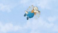 Der kleine Rabe Socke – Der Kleine Dachs soll bei Socke das Fliegen lernen.