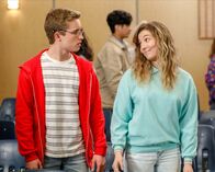 The Goldbergs – Sean Giambrone (Adam Goldberg), Stephanie Katherine Grant (Emmy Mirsky).
