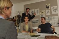 SOKO Stuttgart – Martina Seiffert (Astrid M. Fünderich, l.), Jo Stoll (Peter Ketnath, 2.v.l.), Simon Frege (Robert Schupp, r.) und Anja Frege (Jule Gartzke, 2.v.r.).